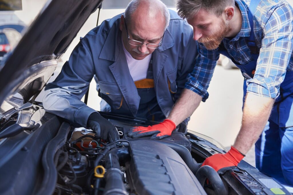 car battery replacement open hood